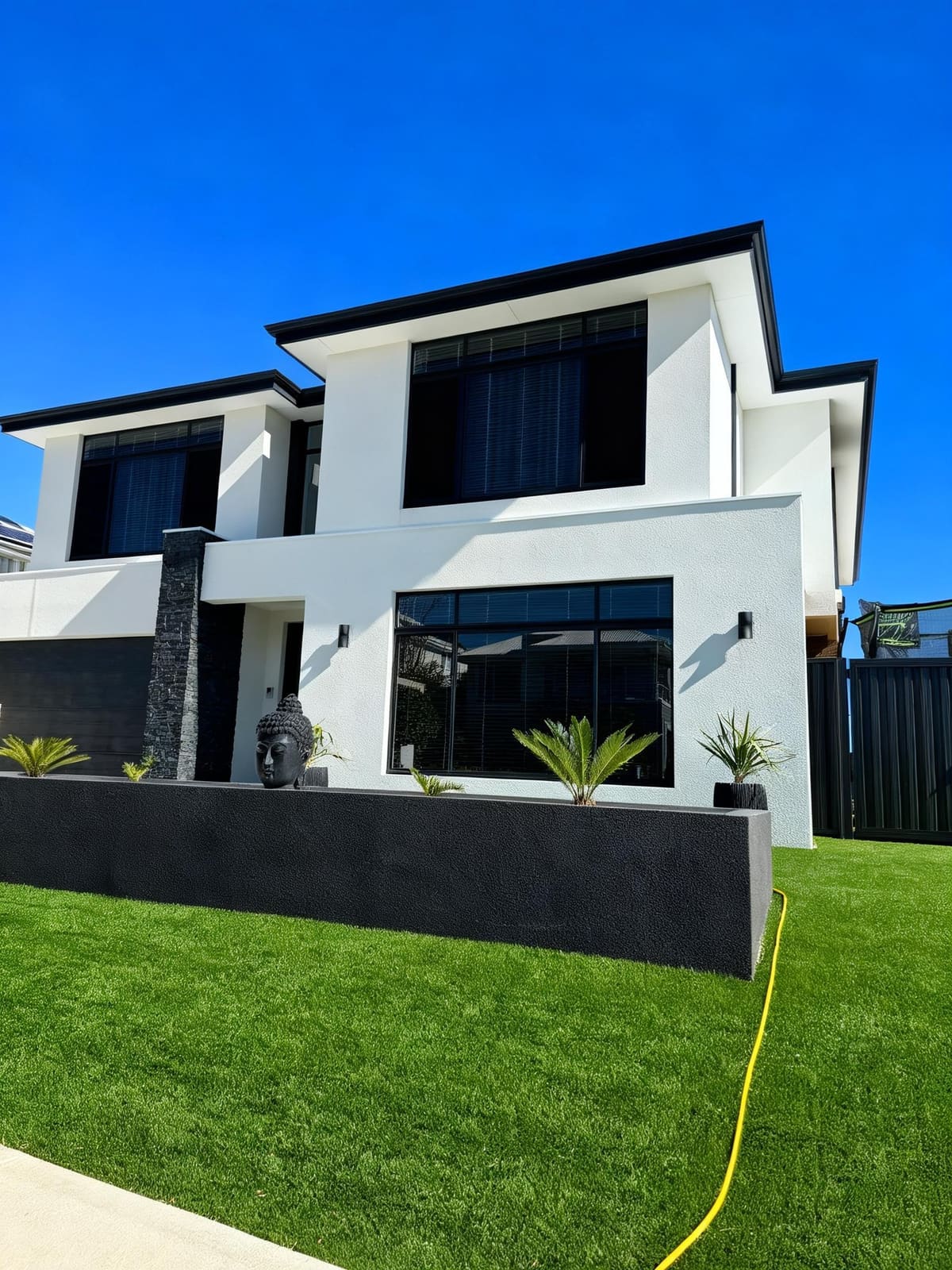Beldon home exterior with freshly cleaned windows