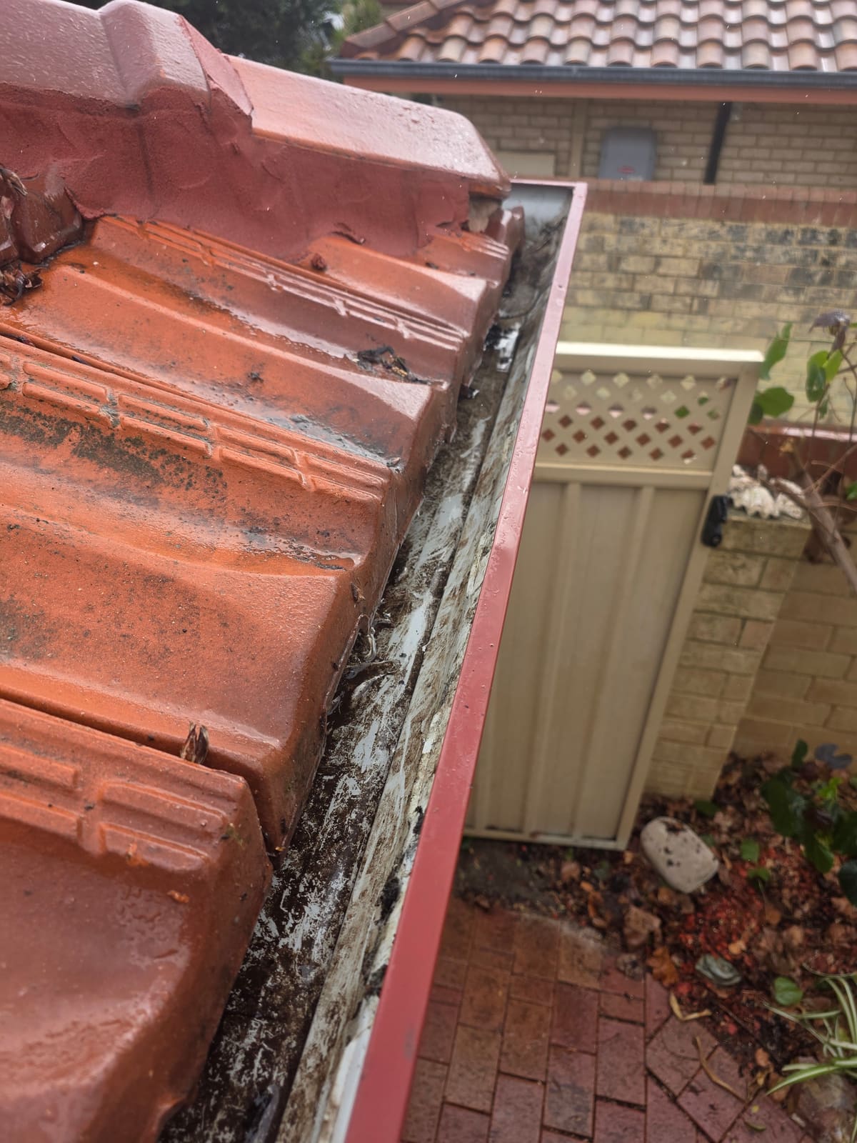 Cleared gutter result showing the practical maintenance proof relevant to Beldon homes